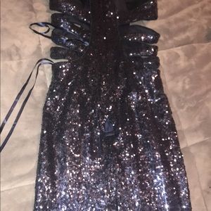 Midnight blue prom dress